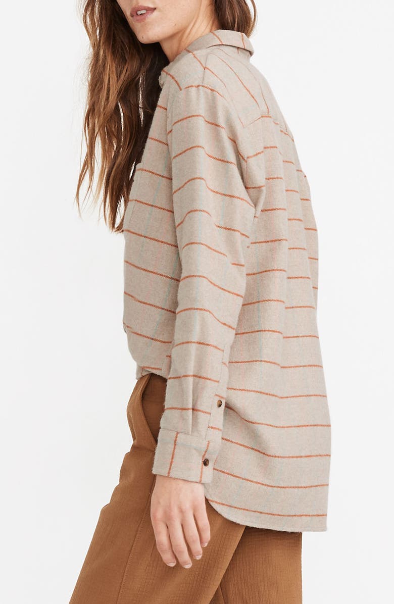 Madewell Keene Plaid Flannel Sunday Shirt, Alternate, color,