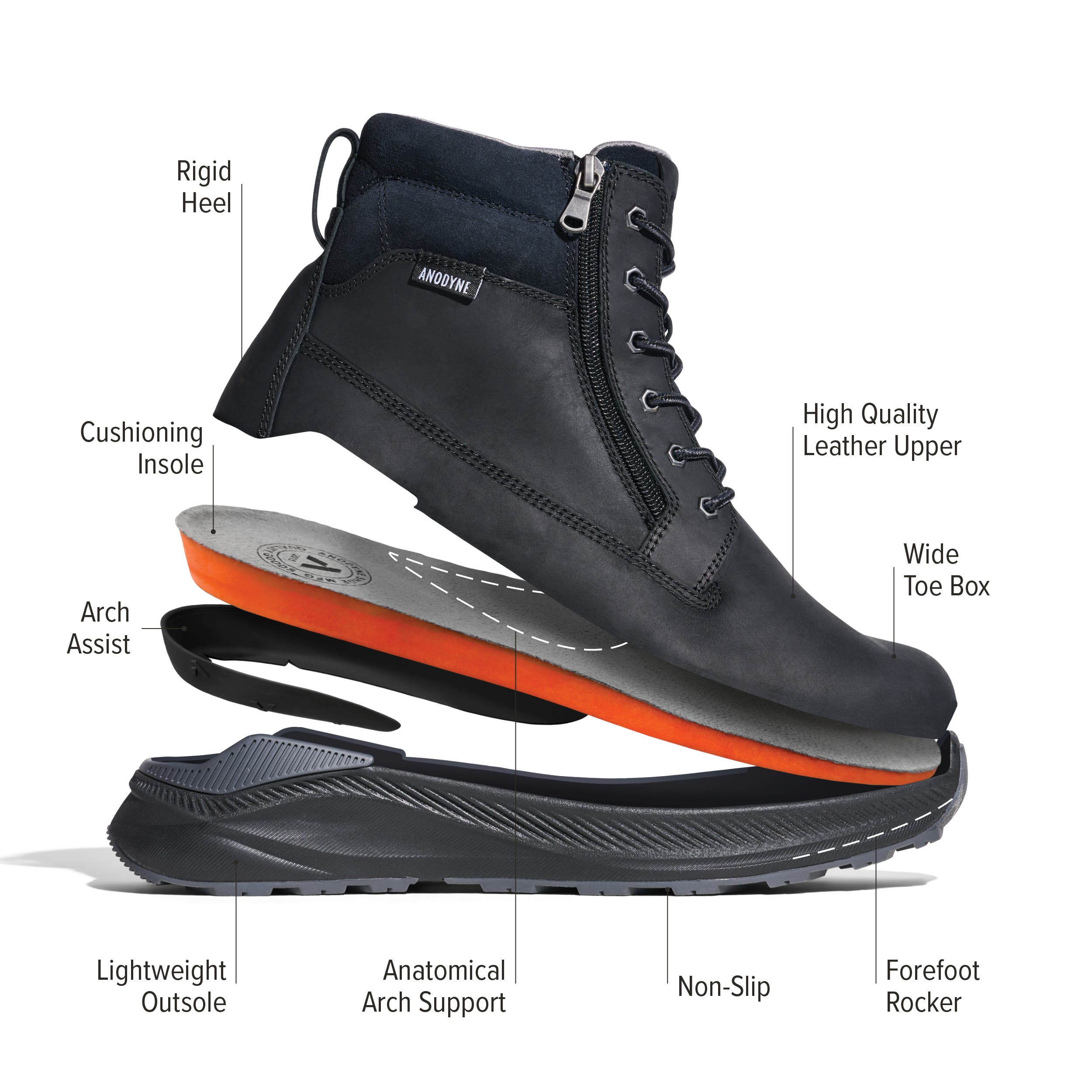 No. 90 Men's Trail Summit Boot, Alternate, color, Oil Black