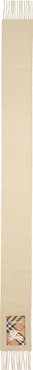 Burberry Equestrian Knight Detail Cashmere Fringe Scarf