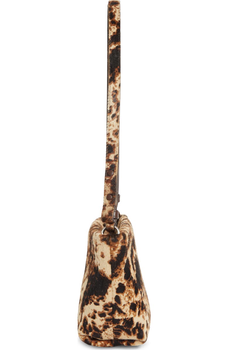 Proenza Schouler Bond Genuine Calf Hair Shoulder Bag, Alternate, color, Dark Brown Multi