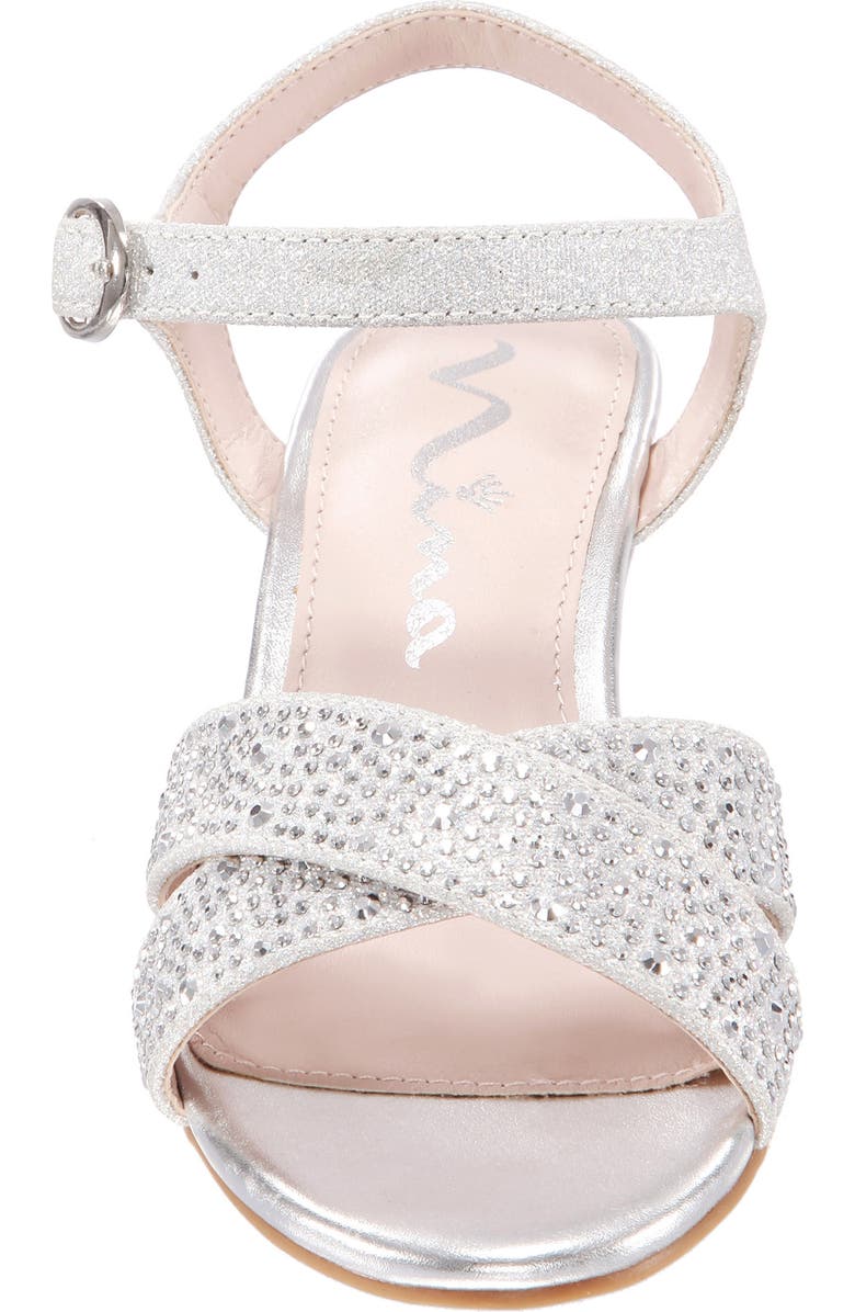 Nina Skarlet Glitter Wedge Sandal, Alternate, color,