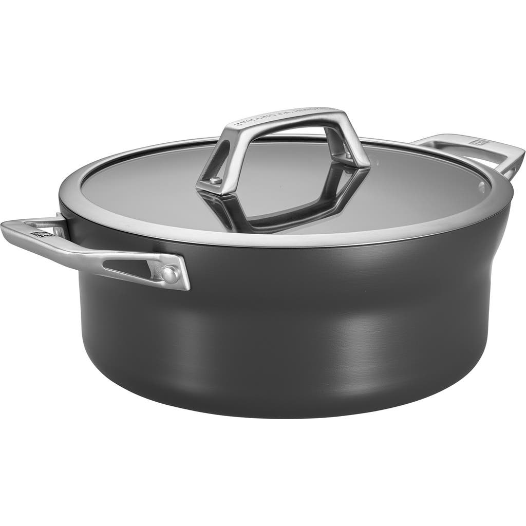 Zwilling Motion Hard Anodized Nonstick 5-quart Dutch Oven In Black