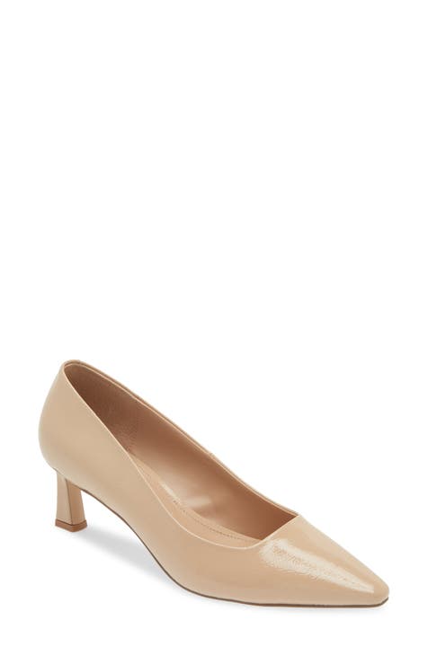 Nude closed toe heels online