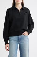 Polo Ralph Lauren Cotton Blend Fleece Quarter-Zip Sweatshirt