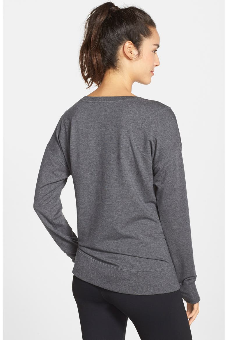 'Amore' Pullover, Alternate, color, GREY CHARCOAL HEATHER