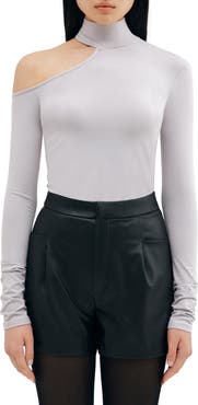 Two Lines by Marcella Elmhurst Cutout Turtleneck Top