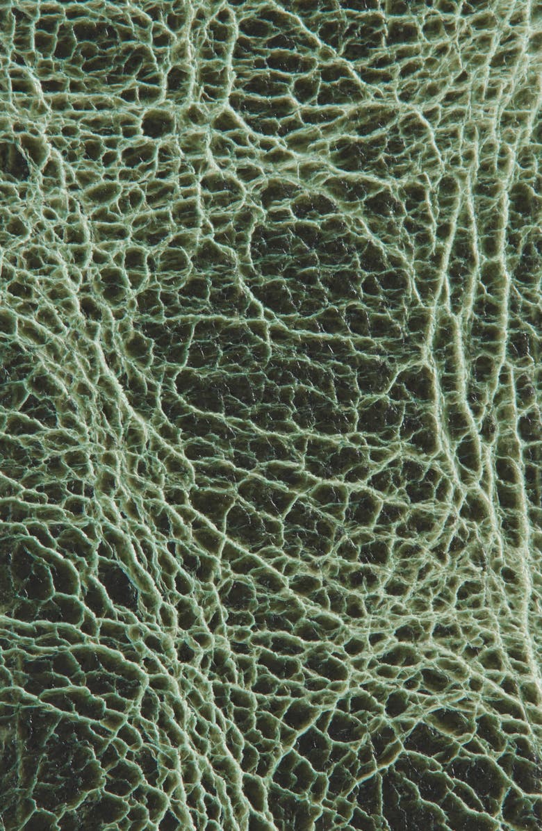 Torino Distressed Finish Calfskin Leather Belt, Alternate, color, Green