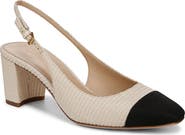 Veronica Beard Cap Toe Slingback Pump