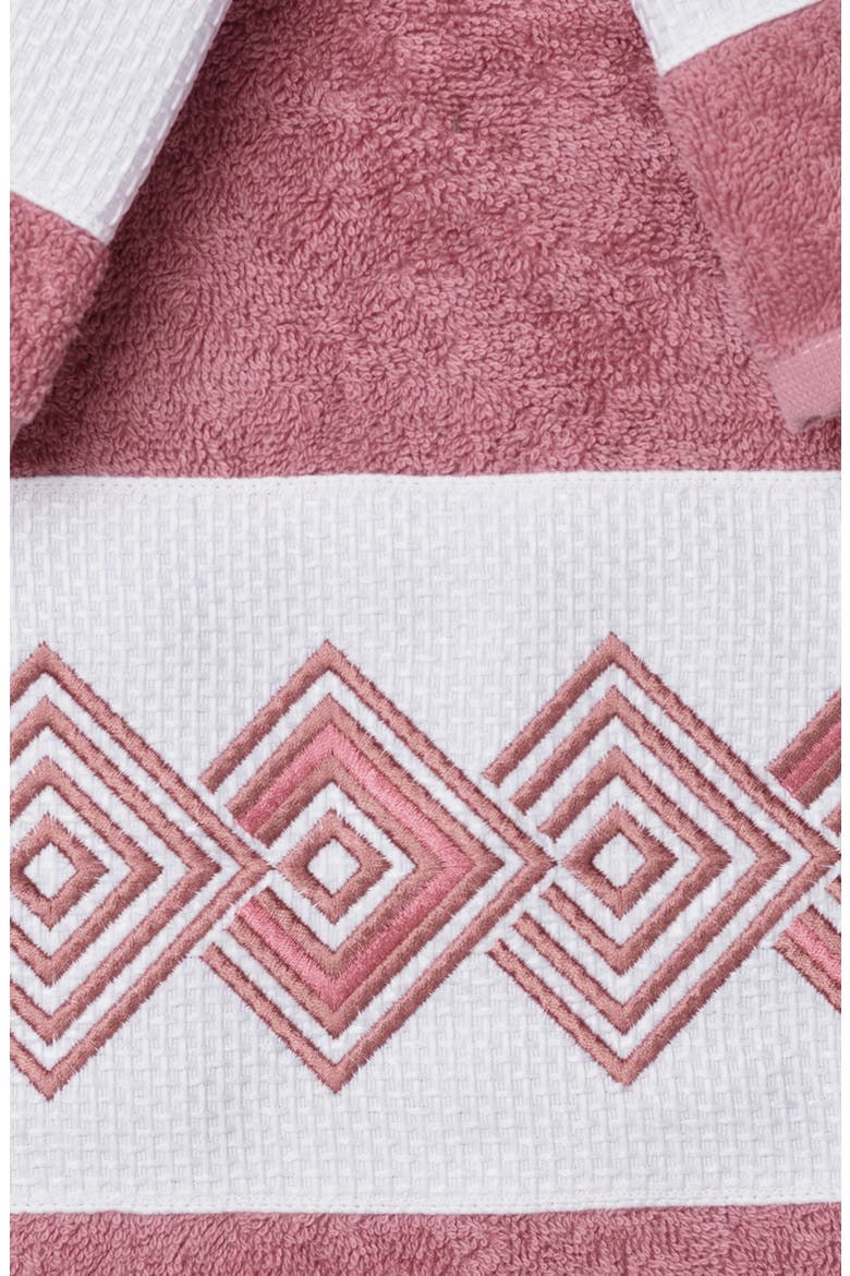 Noah 3-Piece Embellished Towel Set - Teal, Alternate, color, DARK GREY