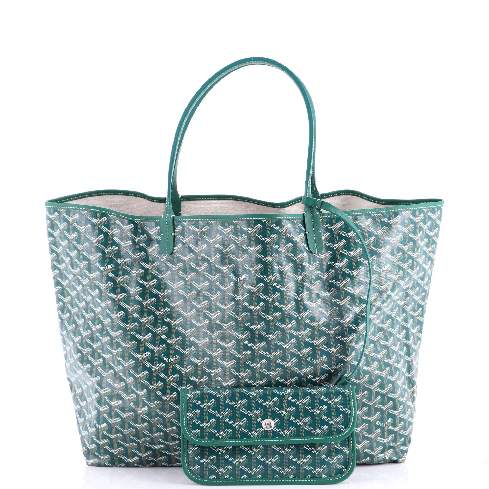 Pre-Owned Goyard Saint Louis Tote Coated Canvas GM, Alternate, color, Green