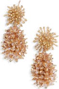 Oscar de la Renta Beaded Drop Earrings