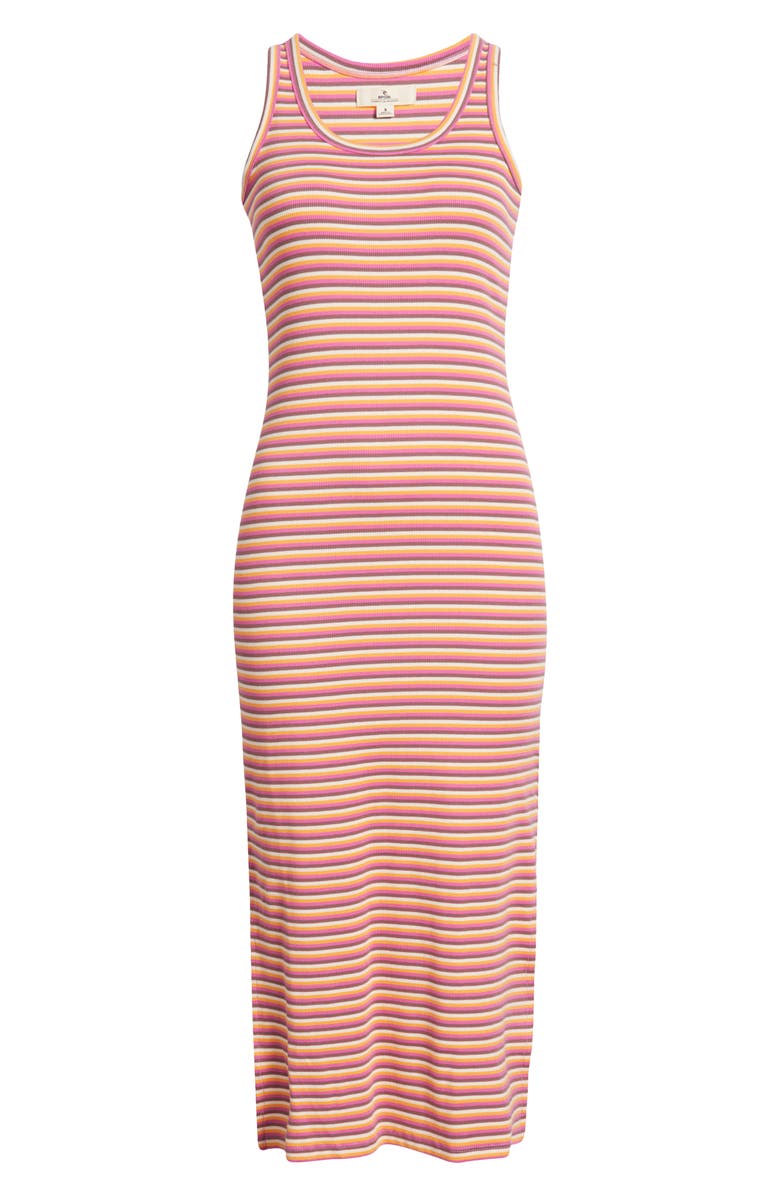 Rip Curl High Tide Stripe Cotton Rib Tank Dress, Alternate, color, 
