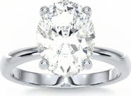 Bliss Diamond Certified 3.10Ct Oval Diamond HIdden Halo Engagement Ring 14k Gold Lab Grown