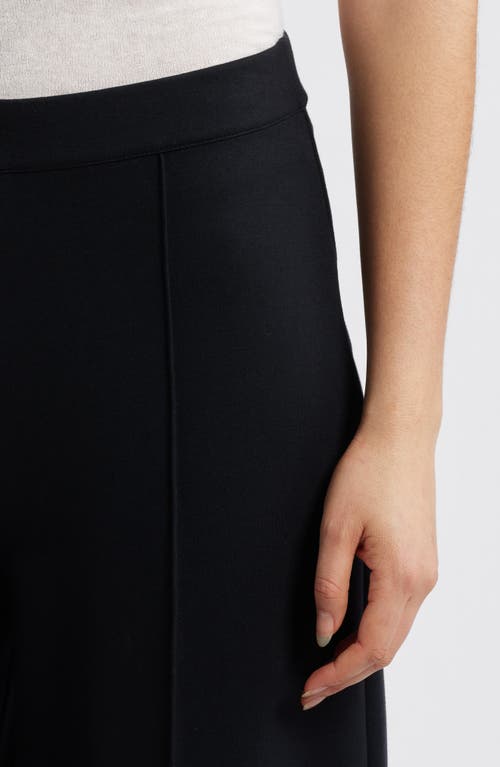 Caslonr Caslon(r) Wide Leg Crop Ponte Pants In Black