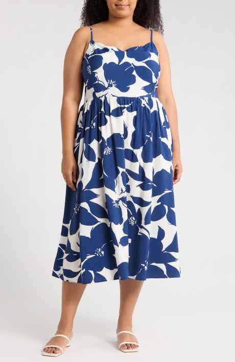 Renee C Floral Midi Dress