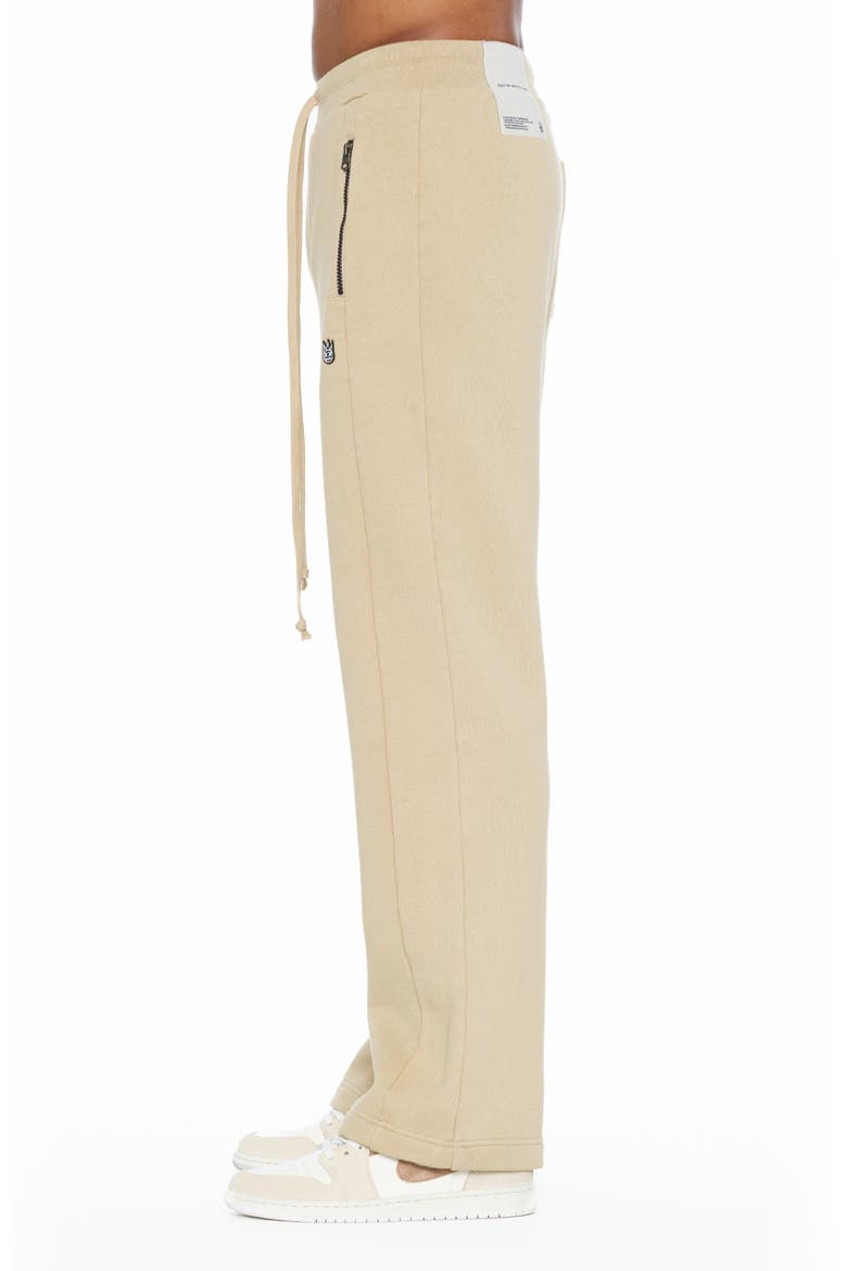 French Terry Wide Leg Sweatpants, Alternate, color, CREAM