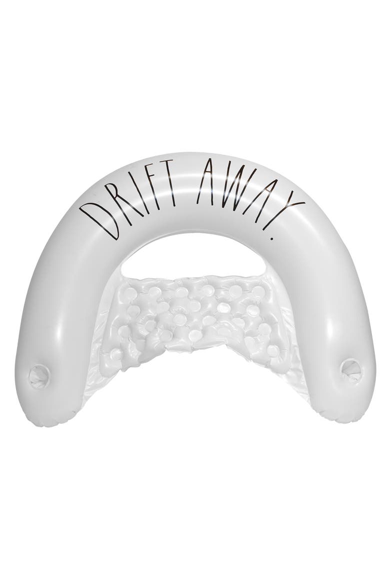 Drift Away Chair Lounger 55 inch x 36 inch Water & Pool, Main, color, White