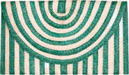 Jelavu Brooke Stripe Handwoven Raffia Clutch