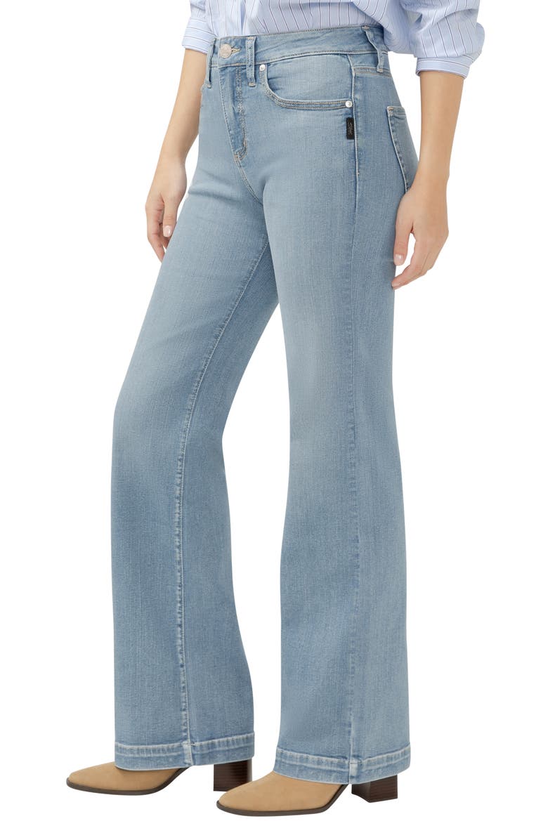 Silver Jeans Co. Avery Curvy Relaxed Straight Leg Trouser Jeans, Alternate, color, Mateo