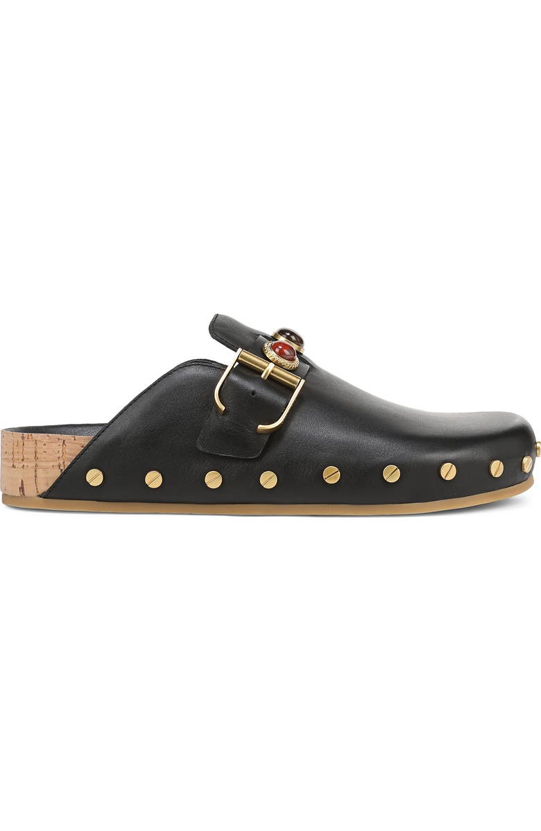 Veronica Beard Fern Charm Clog, Alternate, color, Black
