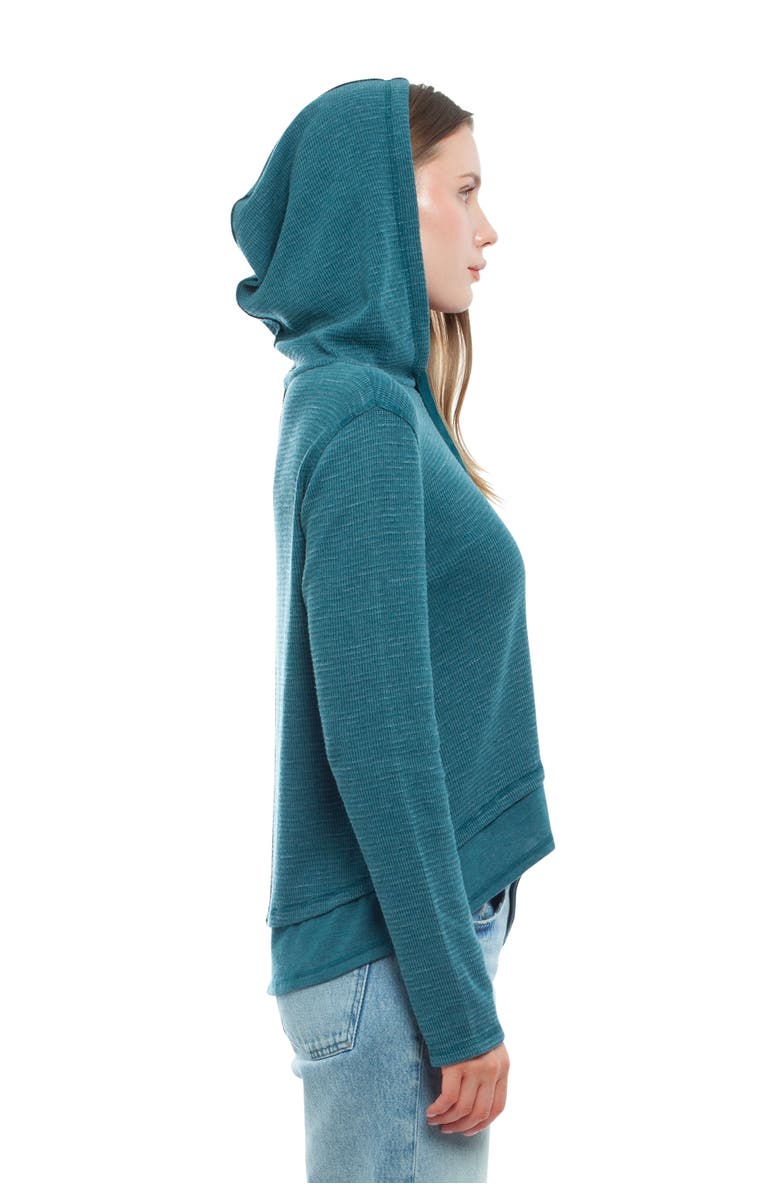 WILT Clothing Long Sleeve Double Peplum Hoodie, Alternate, color, Legion Blue