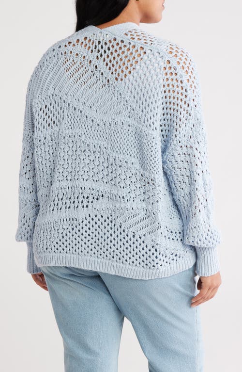 Treasure & Bond Openwork Slouchy Cotton Cardigan