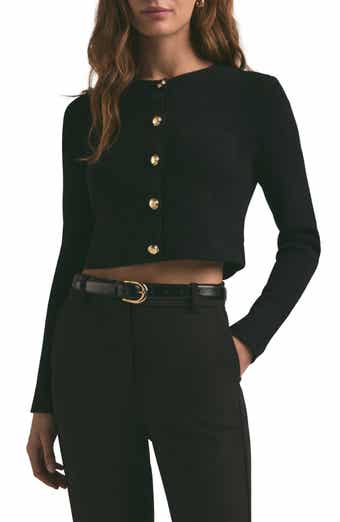 Favorite Daughter The Quinn Crop Rib Cardigan