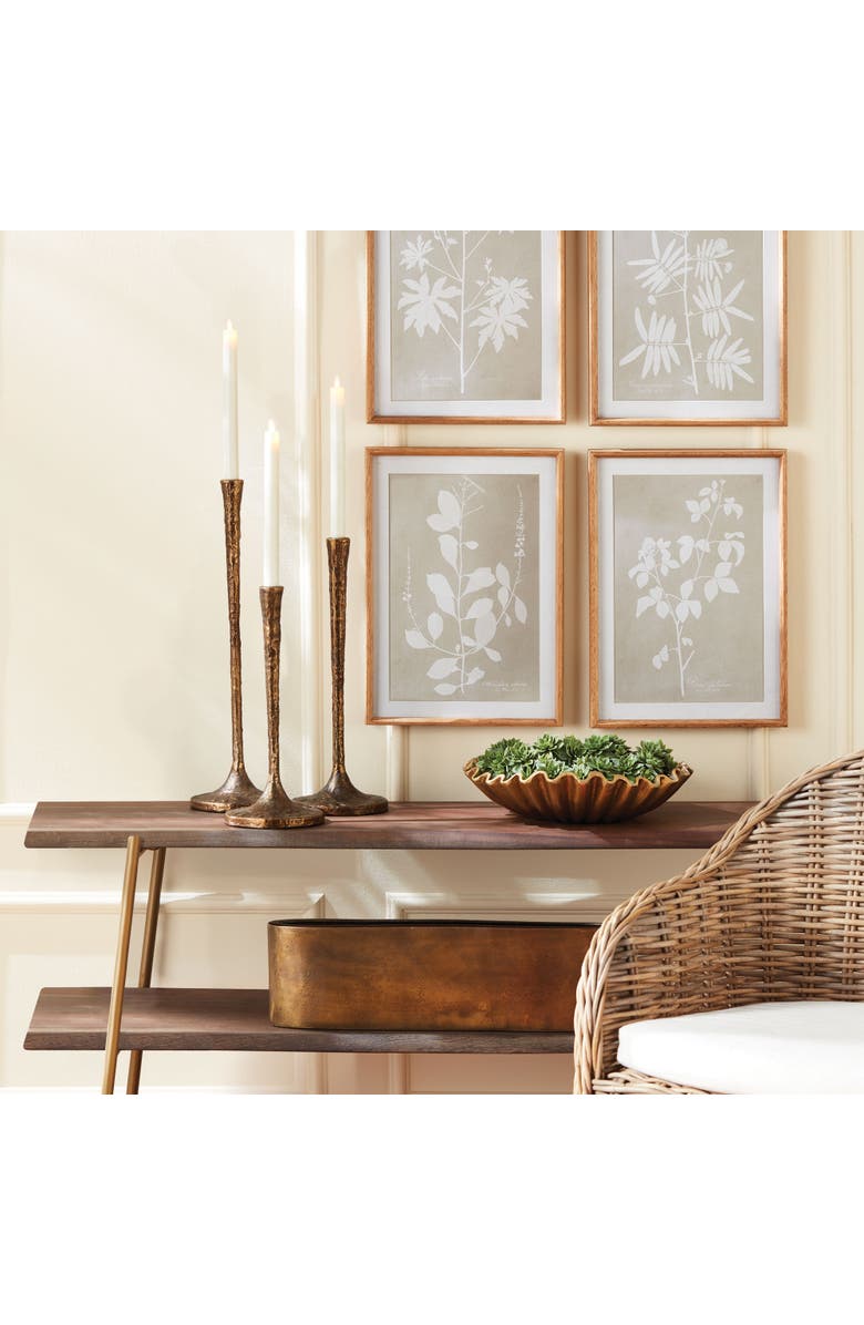 Napa Home & Garden Burke Taper Holders Set of 3, Alternate, color, Gold