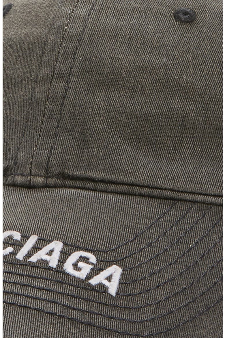 Embroidered Logo Baseball Cap, Alternate, color, BLACK/ WHITE
