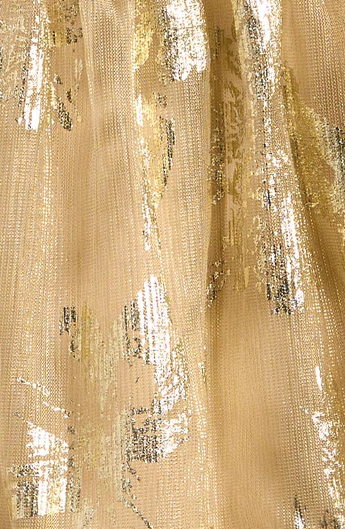 Ava & Yelly Kids' Floral Foil Print Party Dress In Multi