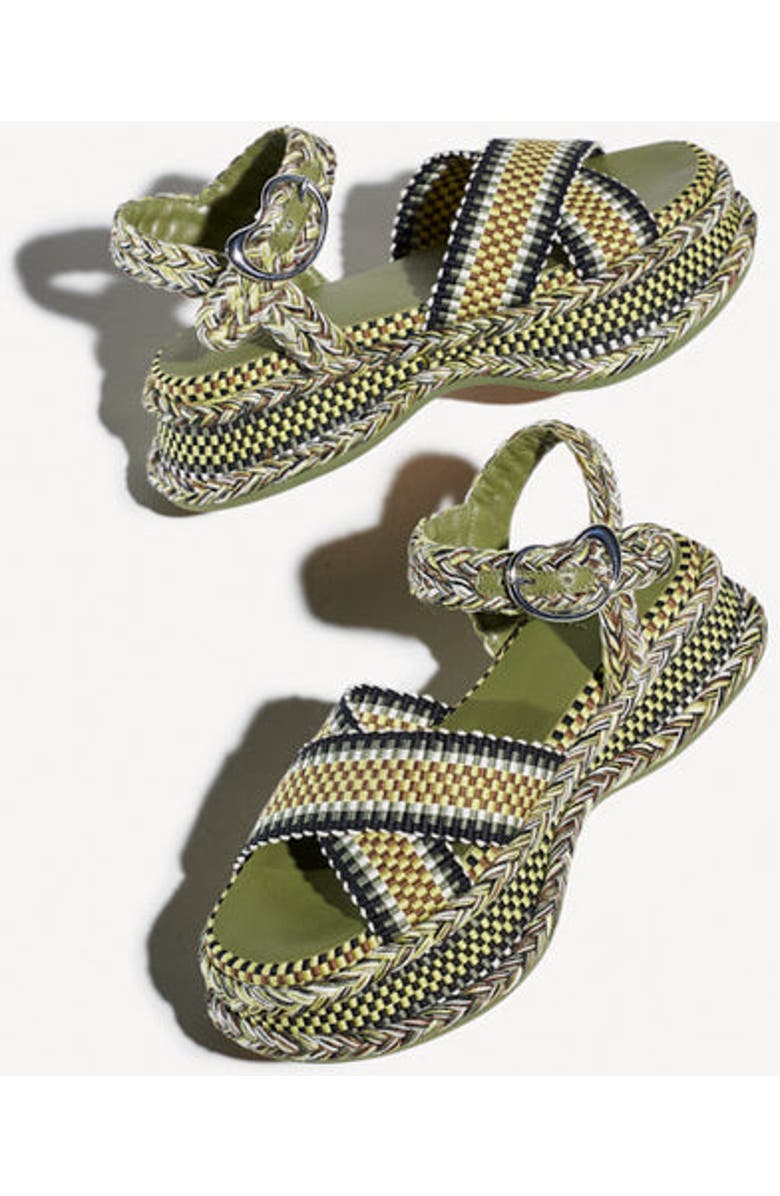 Amambaih Ada Platform Sandals, Alternate, color, Kaki-Lemon