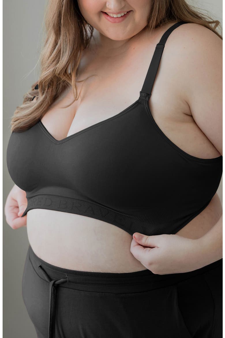 Signature Sublime Contour Pumping Bra, Alternate, color, BLACK