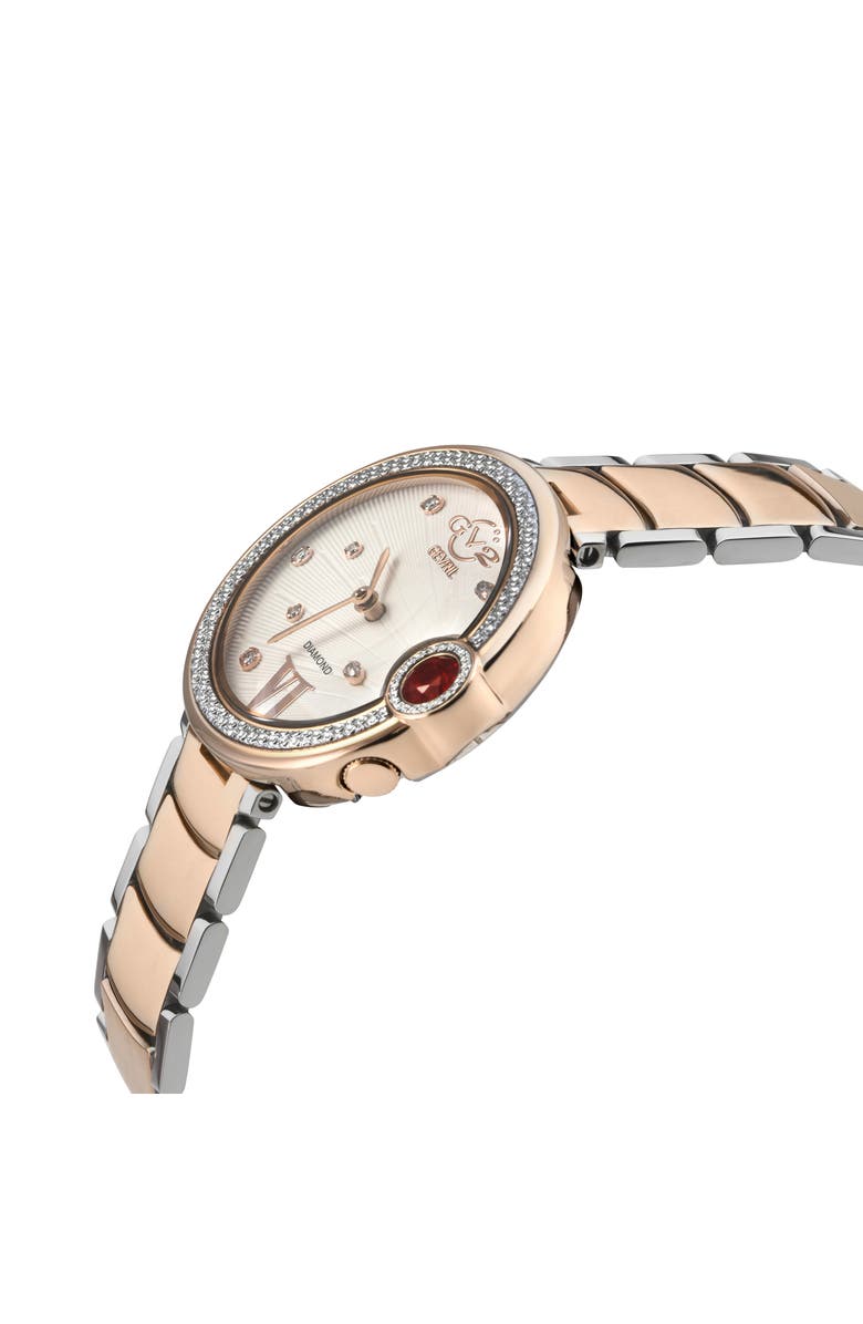 GEVRIL Perugia Diamond Bracelet Watch, Alternate, color,