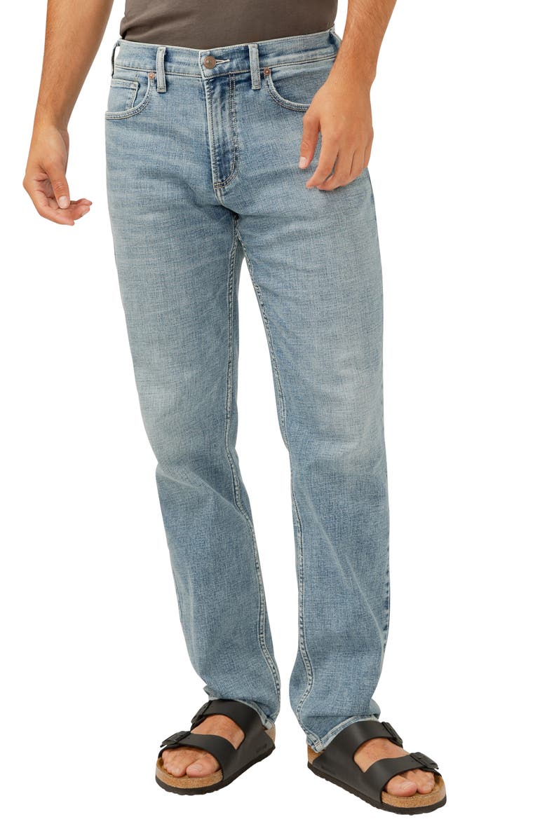 Silver Jeans Co. Eddie Athletic Fit Tapered Jeans, Alternate, color, Indigo