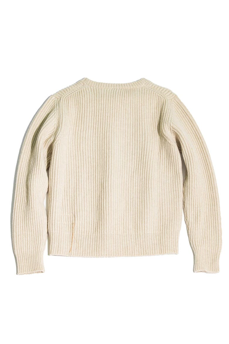 Alberto Wool Crewneck Sweater, Alternate, color, WHITE