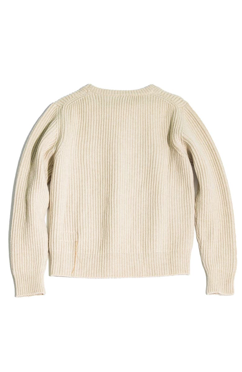 Fortela Alberto Wool Crewneck Sweater, Alternate, color, White