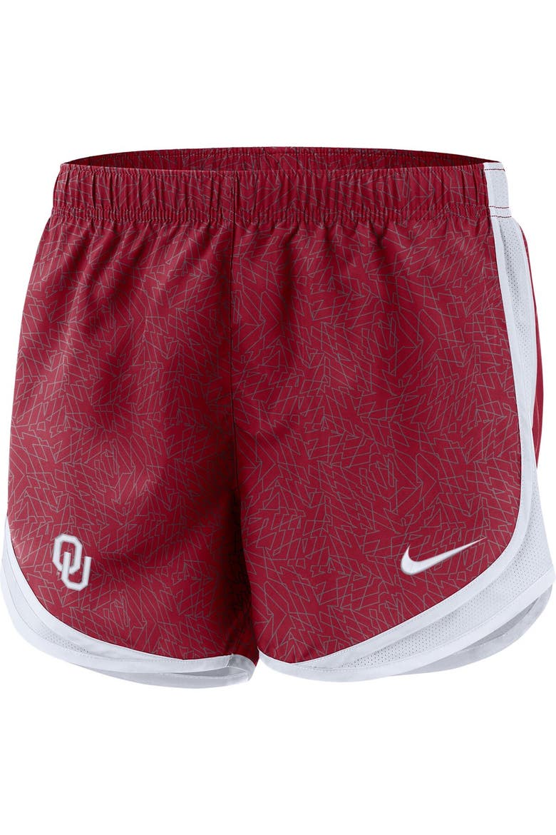 Women's Nike Crimson/White Oklahoma Sooners Performance Tempo Shorts, Alternate, color, Crimson