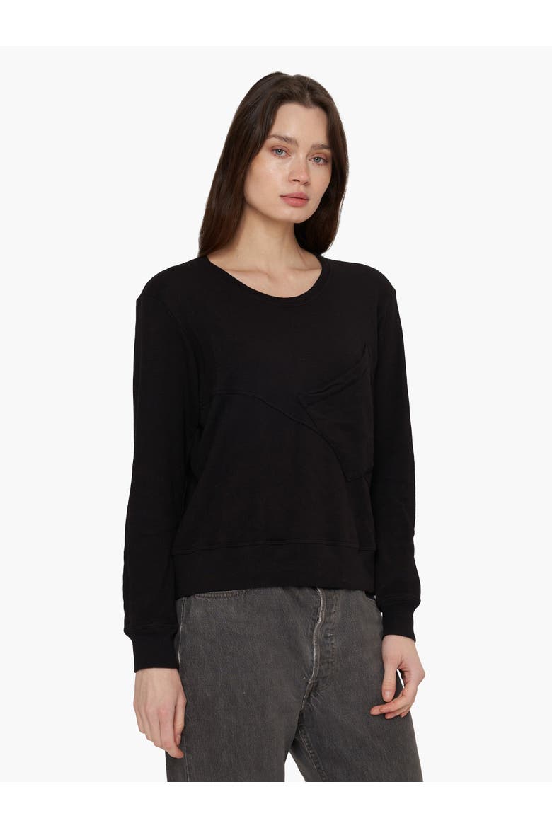 Seamed Pocket Sweatshirt, Alternate, color, WHITE