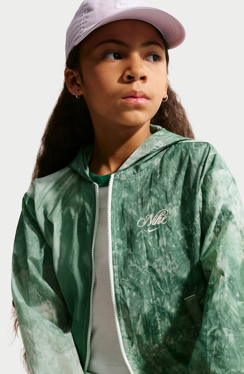 Nike Kids' Water Repellent Track Jacket, Alternate, color, Barely Green/ Soft Pearl
