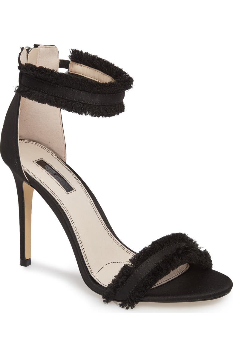 Topshop Riley Fringe Sandal, Main, color,