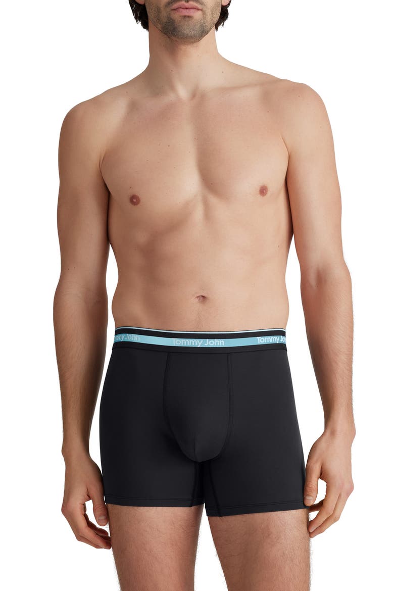 3-Pack Comfort Micro 4-Inch Boxer Briefs, Alternate, color, BK/BKHITIDE/BKBLUELX