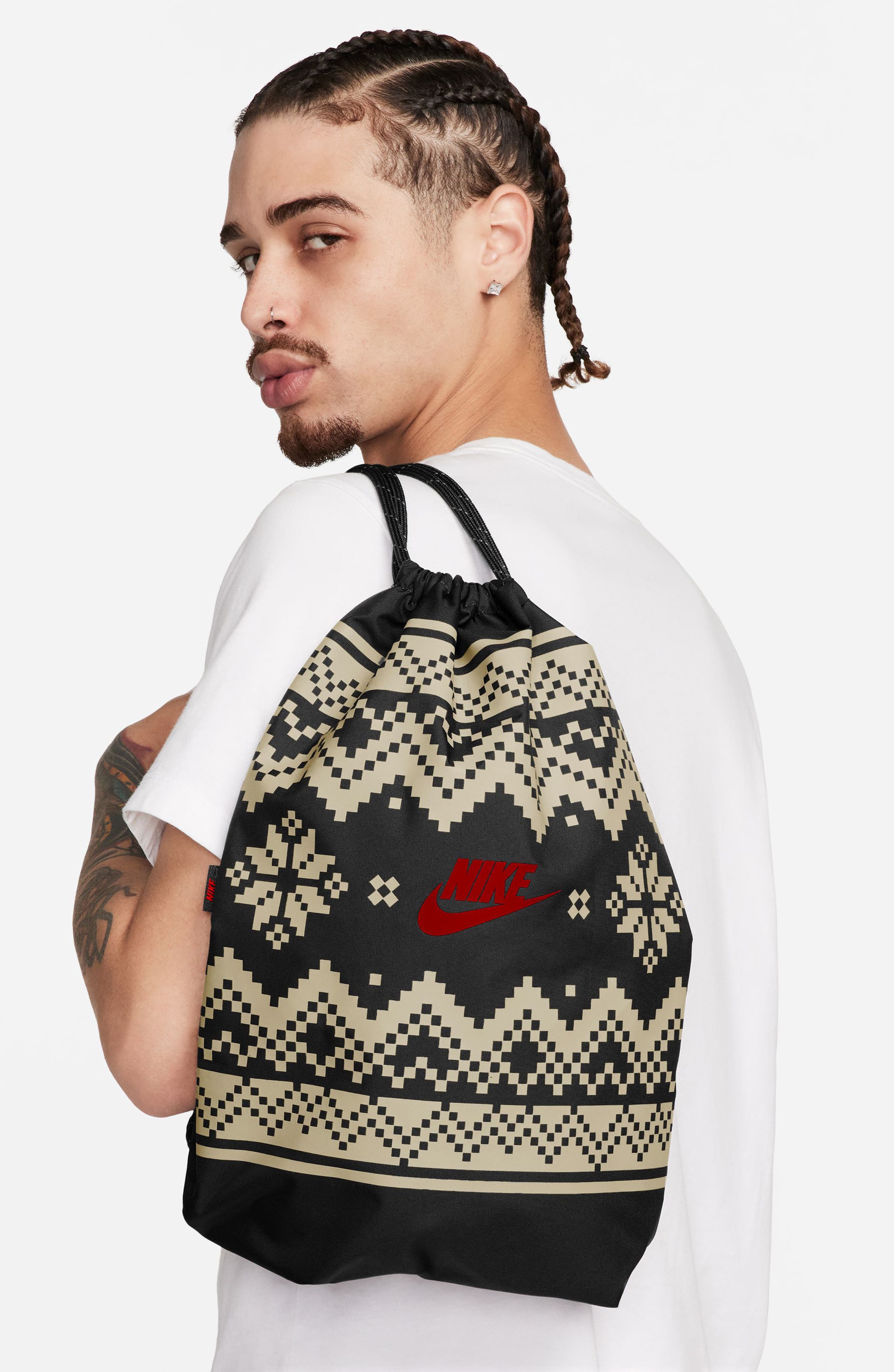 Nike Heritage Drawstring Bag, Alternate, color, 