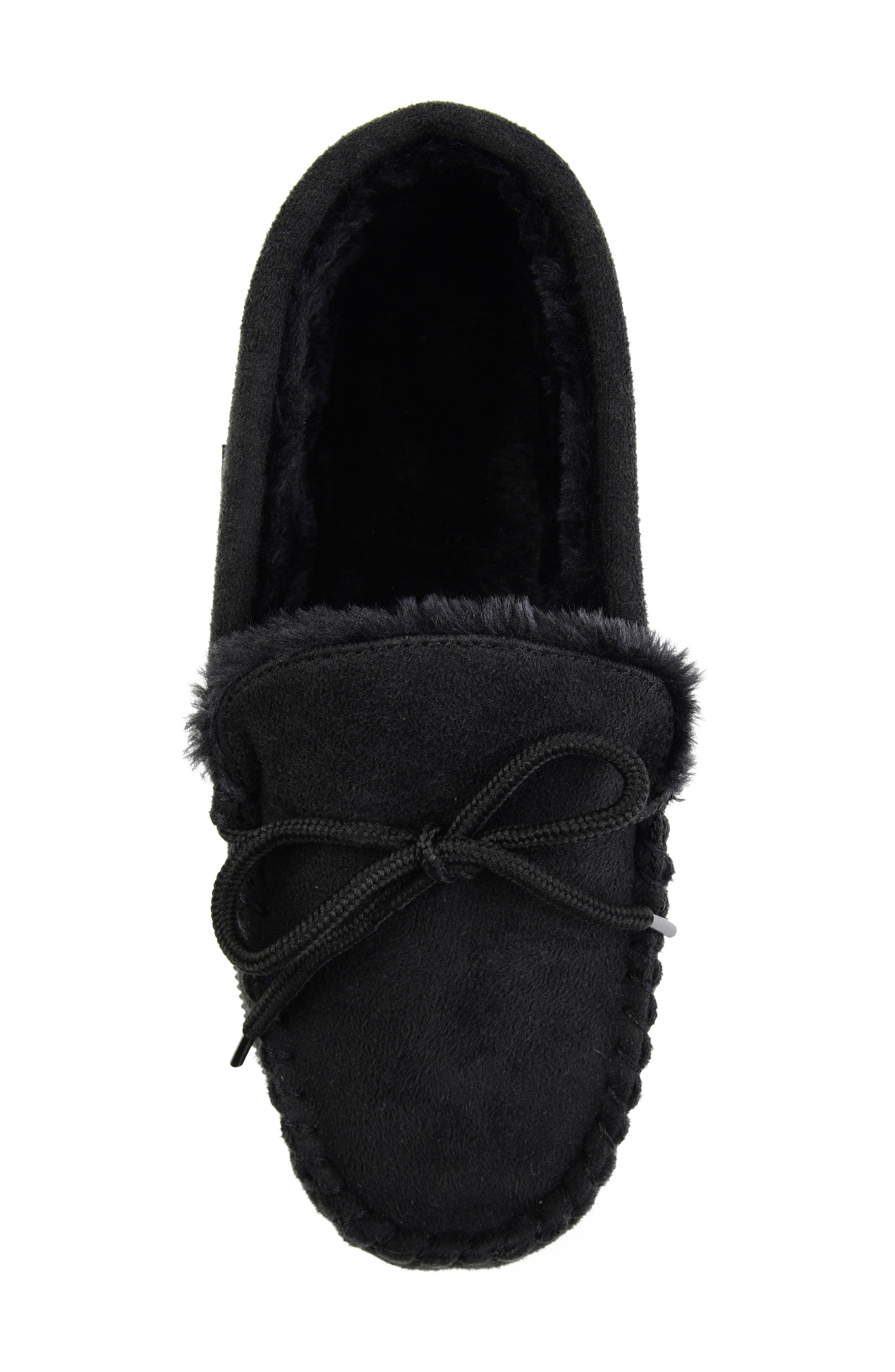 Thomas & Vine Orion Moccasin Slipper with Faux Fur, Alternate, color, 