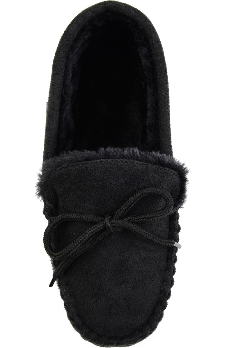 Thomas & Vine Orion Moccasin Slipper with Faux Fur, Alternate, color,