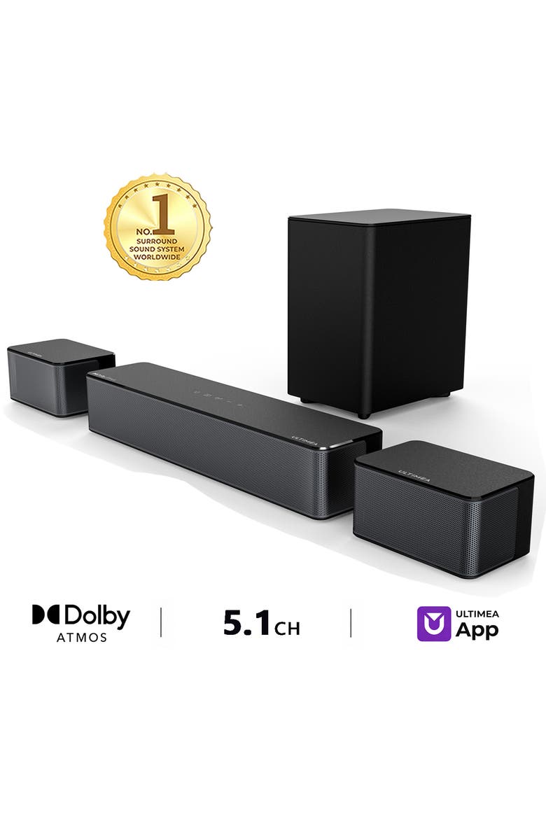 Poseidon M4T 5.1 Dolby Atmos Sound Bar, Main, color, Black
