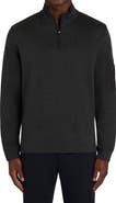 Bugatchi Cotton Blend Quarter Zip Sweater