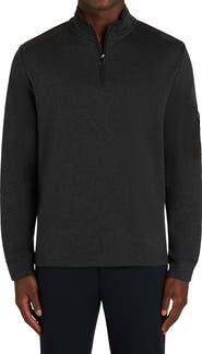 Bugatchi Cotton Blend Quarter Zip Sweater