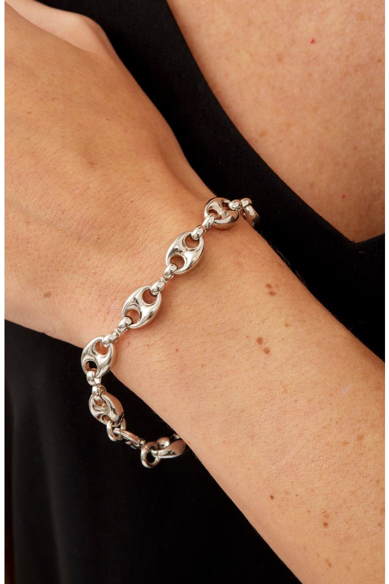 Link Bracelet, Alternate, color, WHITE