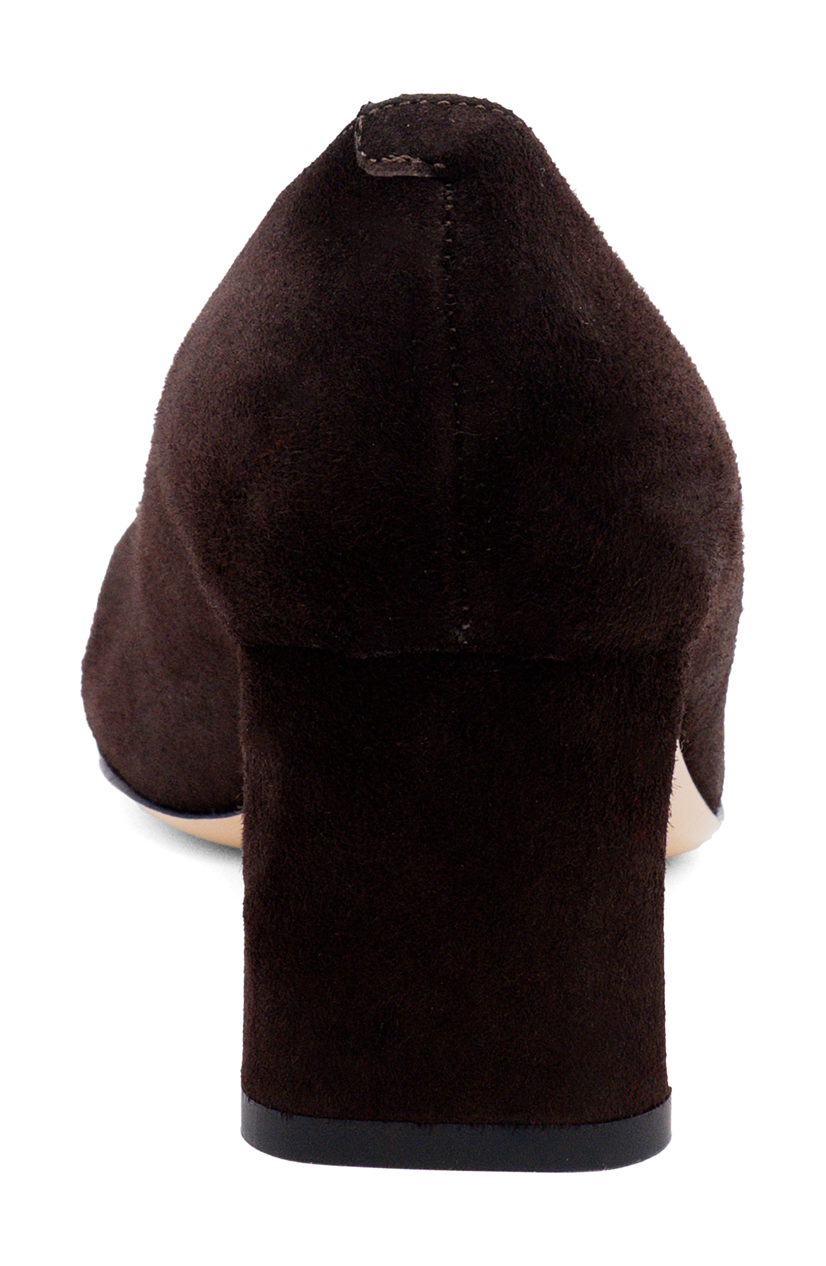 Serapide Cap Toe Pump, Alternate, color, BROWN SUEDE