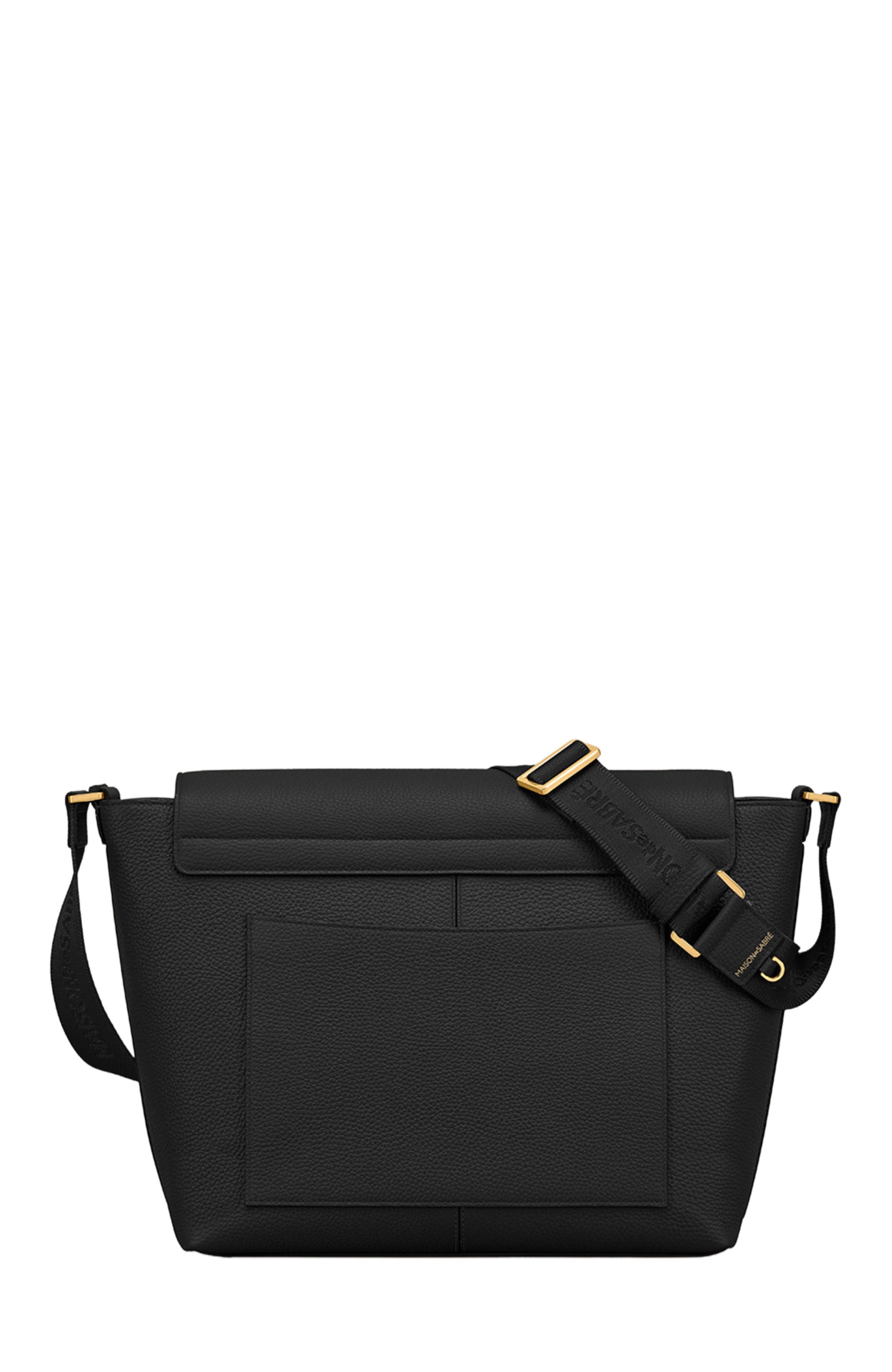 MAISON de SABRÉ Leather Flaire Messenger Bag, Alternate, color, 